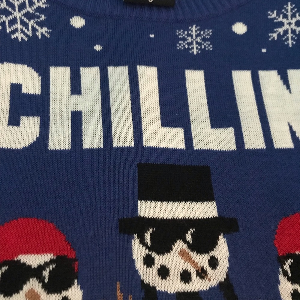 Winter holiday sweater snowman humor:) - Picture 3 of 5